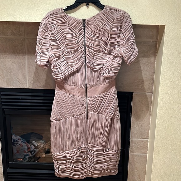 Burberry London Dress Ruched Pleated Chiffon Cocktail Dress - Picture 7 of 10